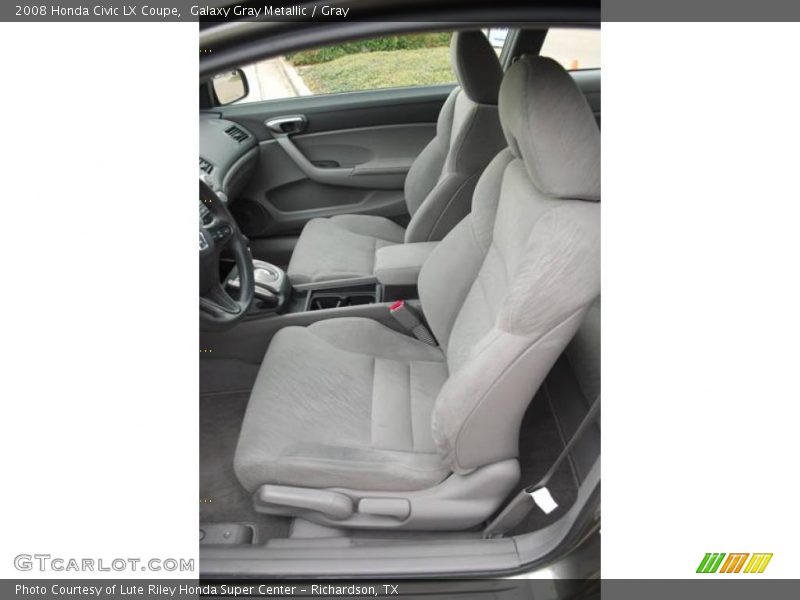 Galaxy Gray Metallic / Gray 2008 Honda Civic LX Coupe