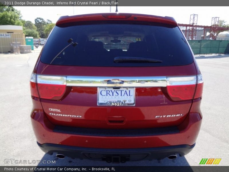 Inferno Red Crystal Pearl / Black/Tan 2011 Dodge Durango Citadel
