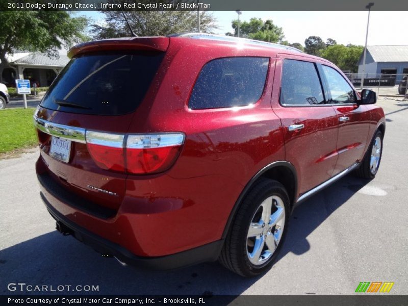 Inferno Red Crystal Pearl / Black/Tan 2011 Dodge Durango Citadel