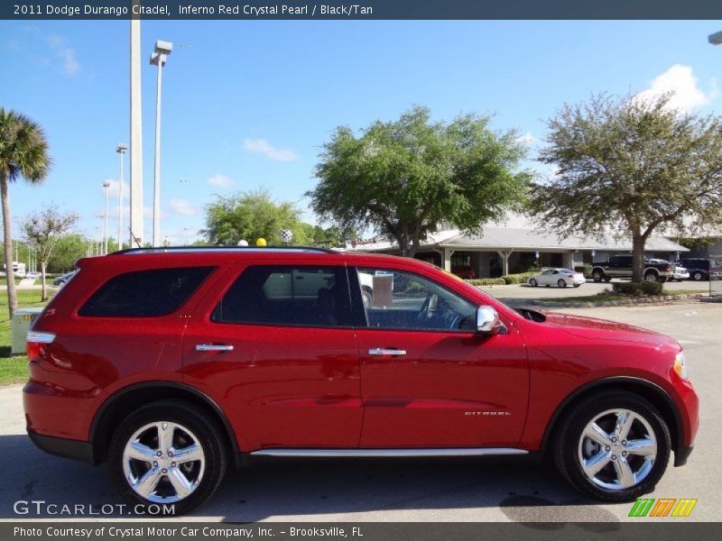 Inferno Red Crystal Pearl / Black/Tan 2011 Dodge Durango Citadel