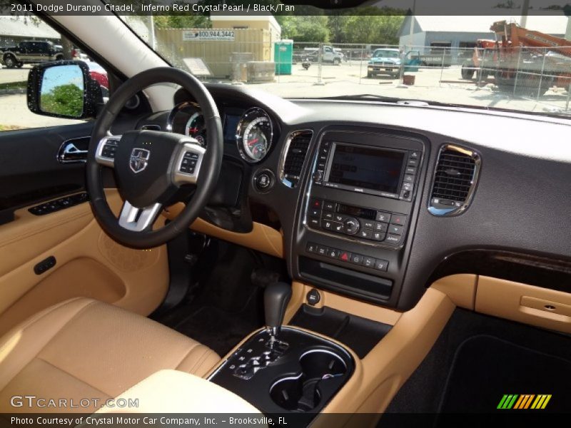Inferno Red Crystal Pearl / Black/Tan 2011 Dodge Durango Citadel