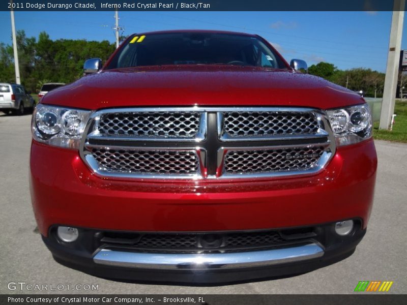 Inferno Red Crystal Pearl / Black/Tan 2011 Dodge Durango Citadel