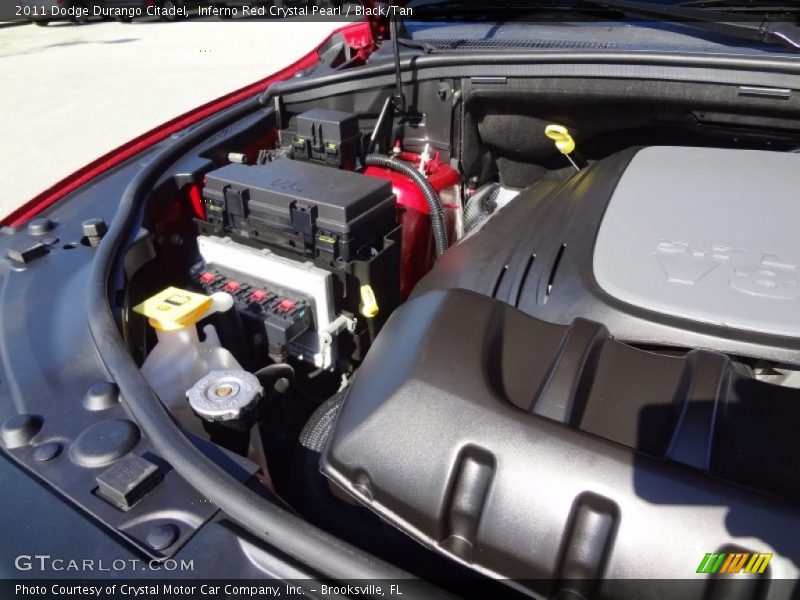 Inferno Red Crystal Pearl / Black/Tan 2011 Dodge Durango Citadel
