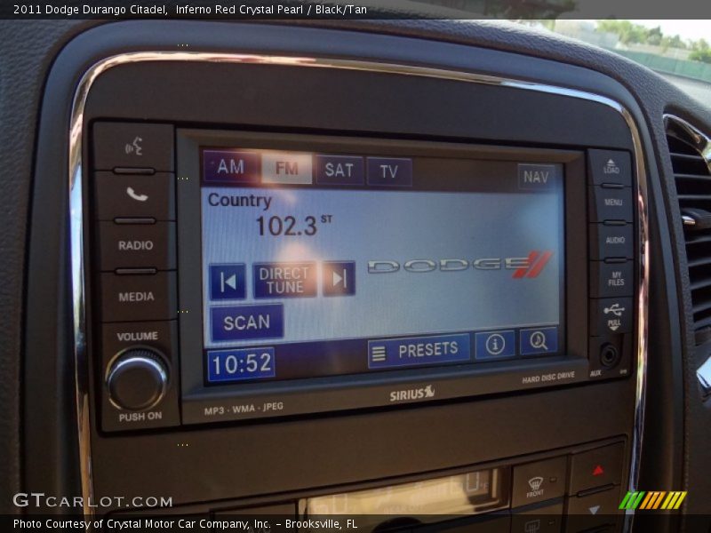 Inferno Red Crystal Pearl / Black/Tan 2011 Dodge Durango Citadel