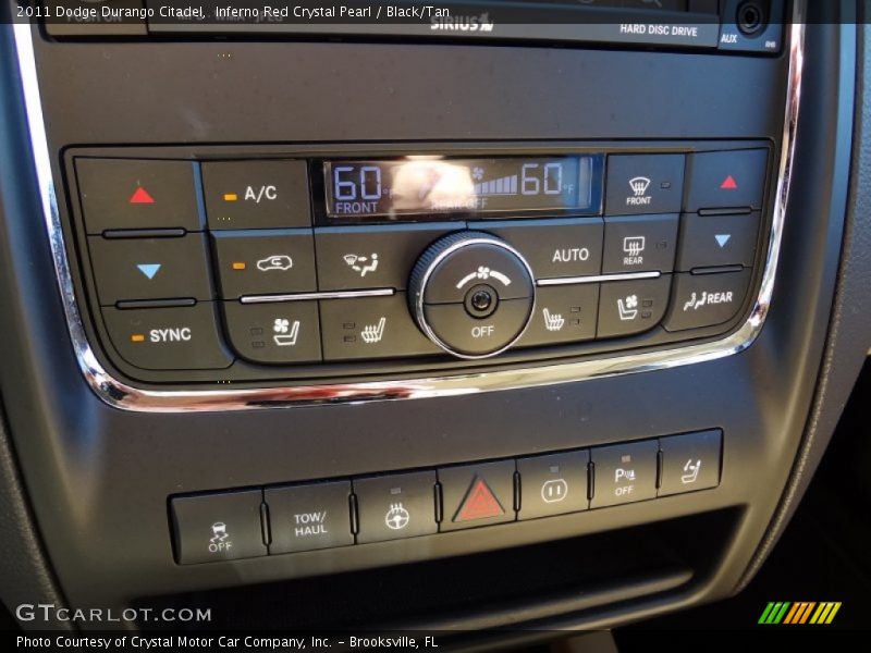 Inferno Red Crystal Pearl / Black/Tan 2011 Dodge Durango Citadel
