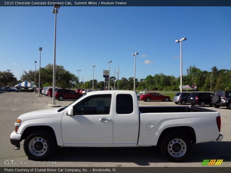 Summit White / Medium Pewter 2010 Chevrolet Colorado Extended Cab