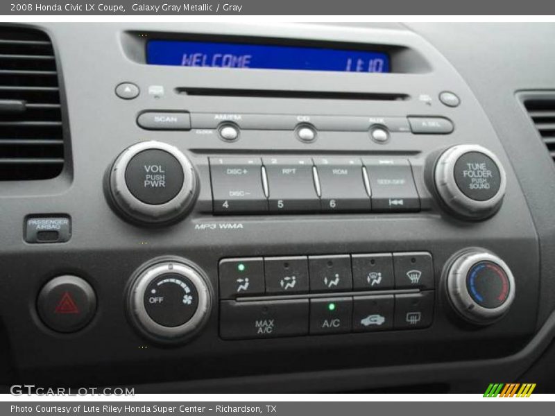 Galaxy Gray Metallic / Gray 2008 Honda Civic LX Coupe