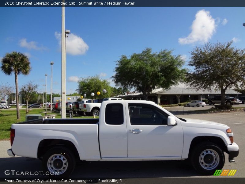 Summit White / Medium Pewter 2010 Chevrolet Colorado Extended Cab