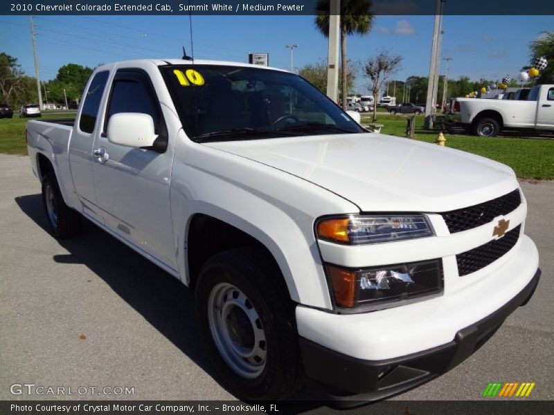 Summit White / Medium Pewter 2010 Chevrolet Colorado Extended Cab