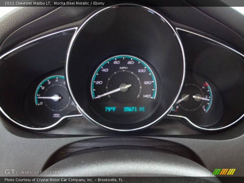 Mocha Steel Metallic / Ebony 2011 Chevrolet Malibu LT