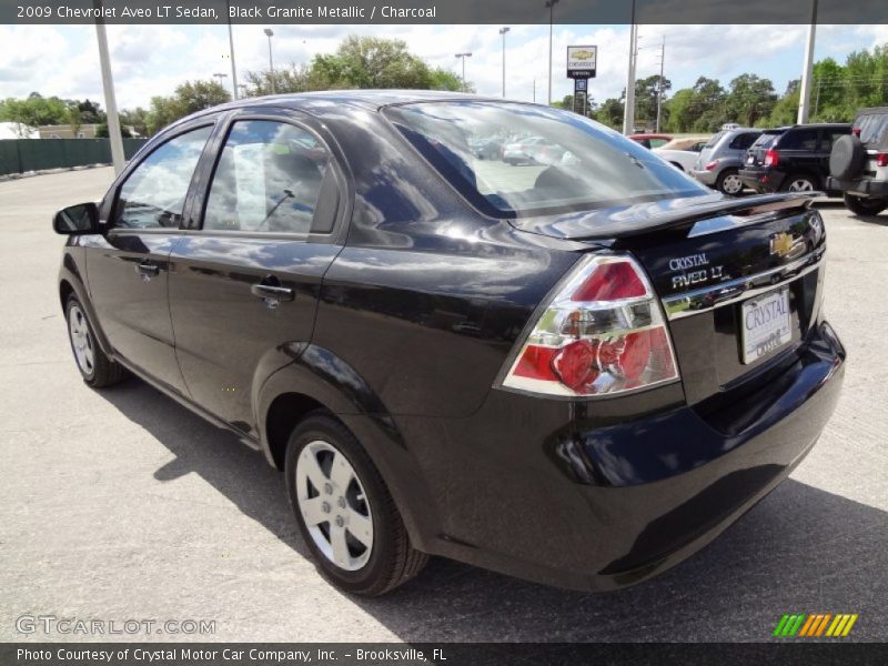 Black Granite Metallic / Charcoal 2009 Chevrolet Aveo LT Sedan