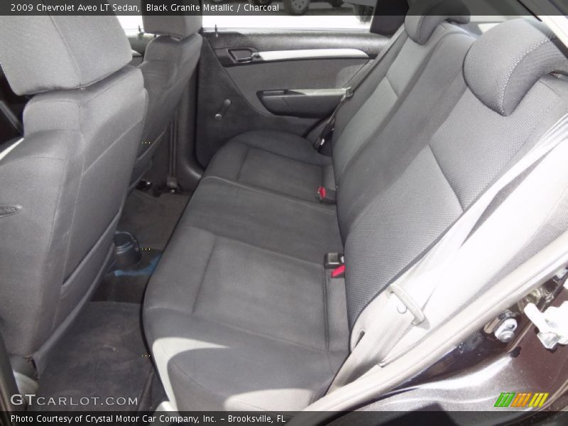 Black Granite Metallic / Charcoal 2009 Chevrolet Aveo LT Sedan