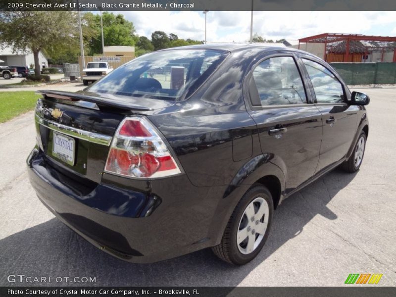 Black Granite Metallic / Charcoal 2009 Chevrolet Aveo LT Sedan