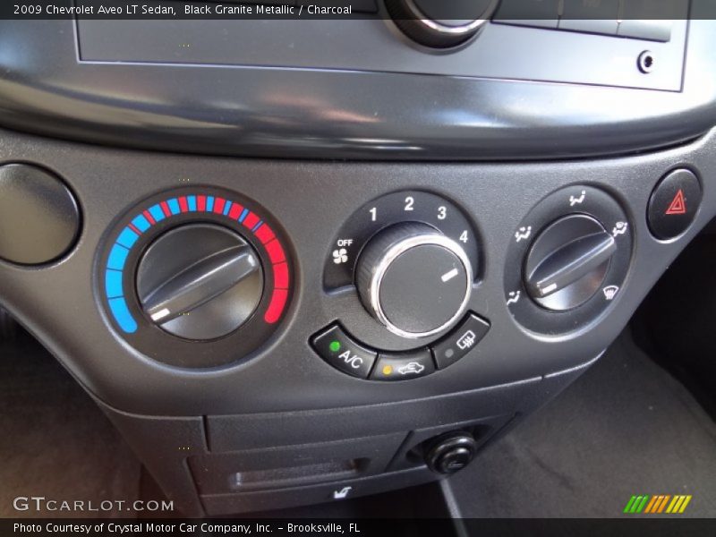 Black Granite Metallic / Charcoal 2009 Chevrolet Aveo LT Sedan