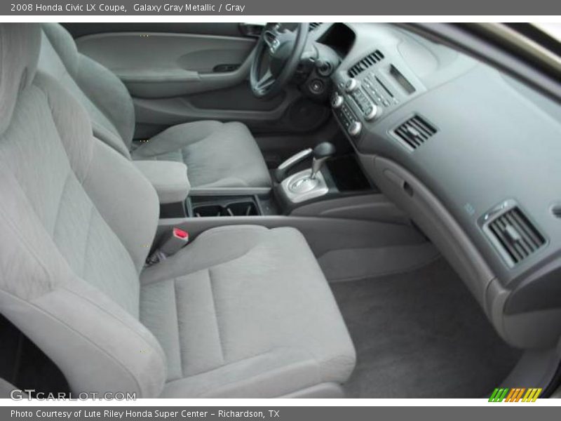 Galaxy Gray Metallic / Gray 2008 Honda Civic LX Coupe
