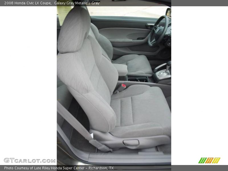 Galaxy Gray Metallic / Gray 2008 Honda Civic LX Coupe