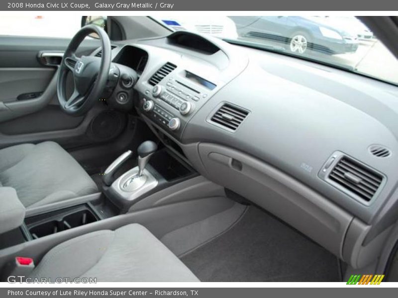 Galaxy Gray Metallic / Gray 2008 Honda Civic LX Coupe