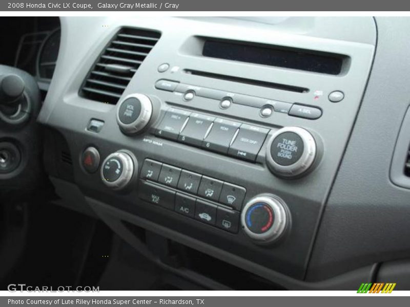 Galaxy Gray Metallic / Gray 2008 Honda Civic LX Coupe