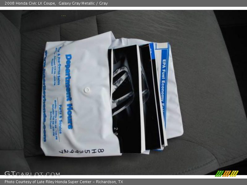 Galaxy Gray Metallic / Gray 2008 Honda Civic LX Coupe