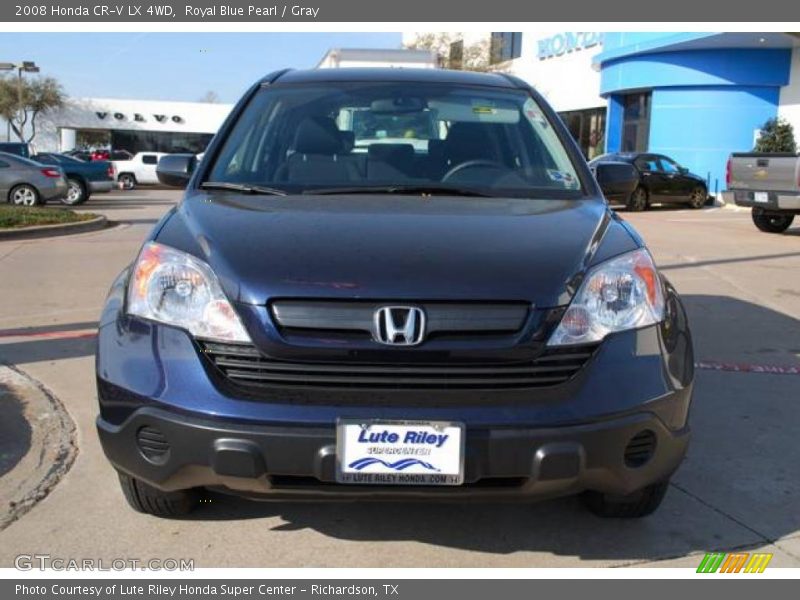 Royal Blue Pearl / Gray 2008 Honda CR-V LX 4WD