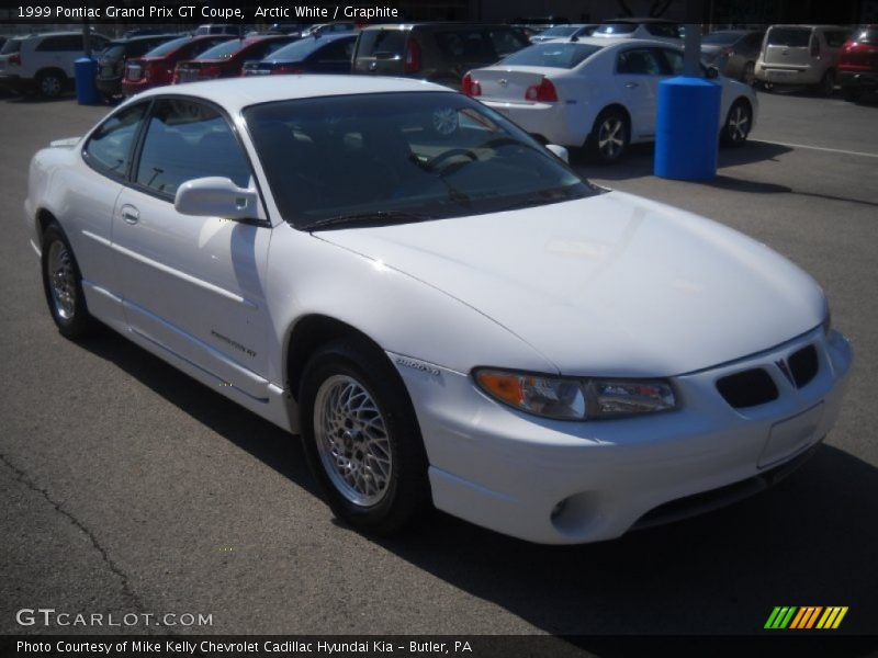 Arctic White / Graphite 1999 Pontiac Grand Prix GT Coupe