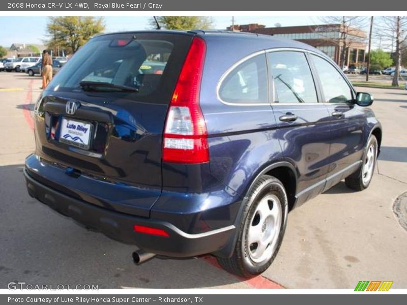 Royal Blue Pearl / Gray 2008 Honda CR-V LX 4WD