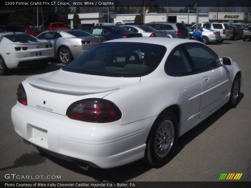 Arctic White / Graphite 1999 Pontiac Grand Prix GT Coupe