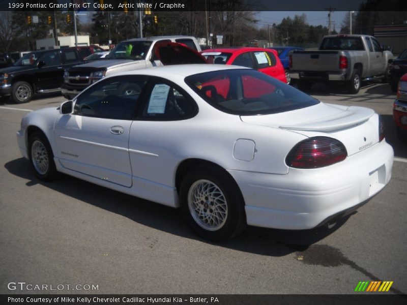 Arctic White / Graphite 1999 Pontiac Grand Prix GT Coupe