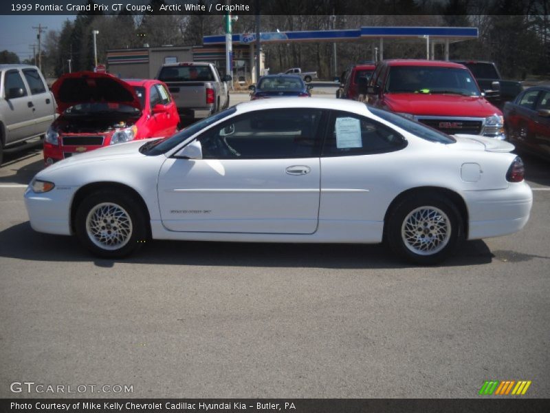 Arctic White / Graphite 1999 Pontiac Grand Prix GT Coupe