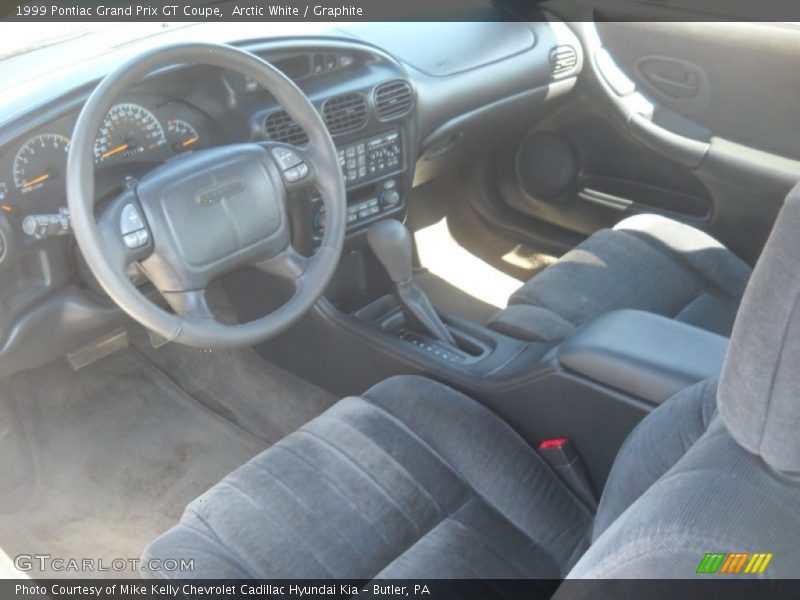 Arctic White / Graphite 1999 Pontiac Grand Prix GT Coupe