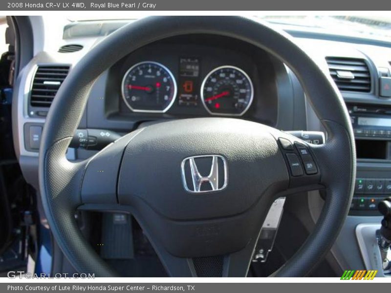 Royal Blue Pearl / Gray 2008 Honda CR-V LX 4WD