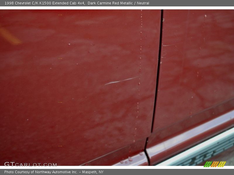 Dark Carmine Red Metallic / Neutral 1998 Chevrolet C/K K1500 Extended Cab 4x4