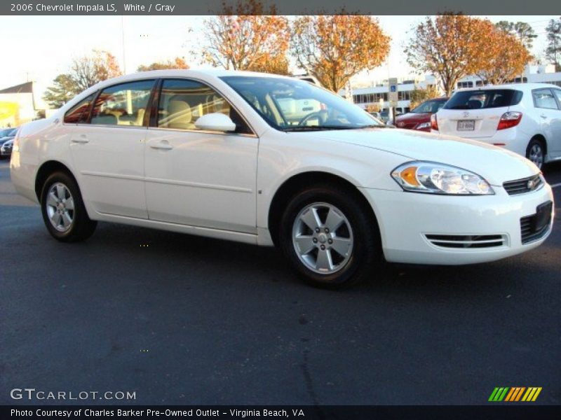 White / Gray 2006 Chevrolet Impala LS