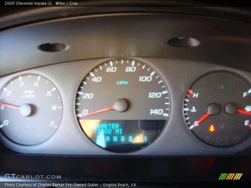 White / Gray 2006 Chevrolet Impala LS