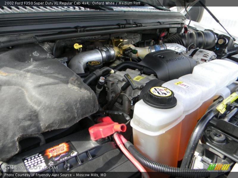 Oxford White / Medium Flint 2002 Ford F350 Super Duty XL Regular Cab 4x4