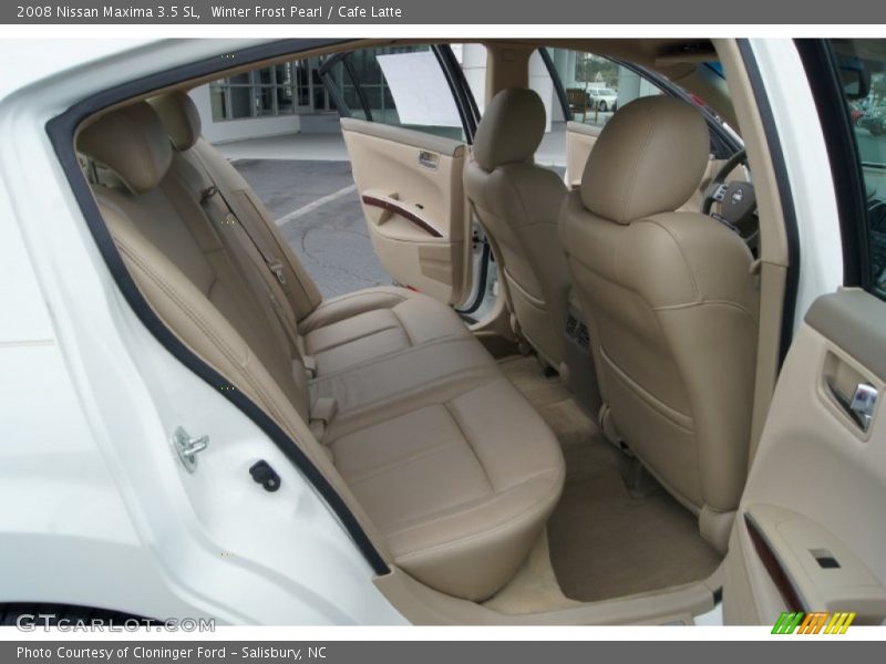 Winter Frost Pearl / Cafe Latte 2008 Nissan Maxima 3.5 SL