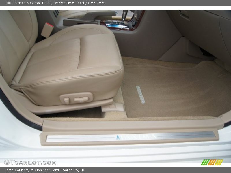 Winter Frost Pearl / Cafe Latte 2008 Nissan Maxima 3.5 SL