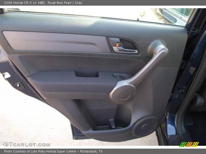 Royal Blue Pearl / Gray 2008 Honda CR-V LX 4WD