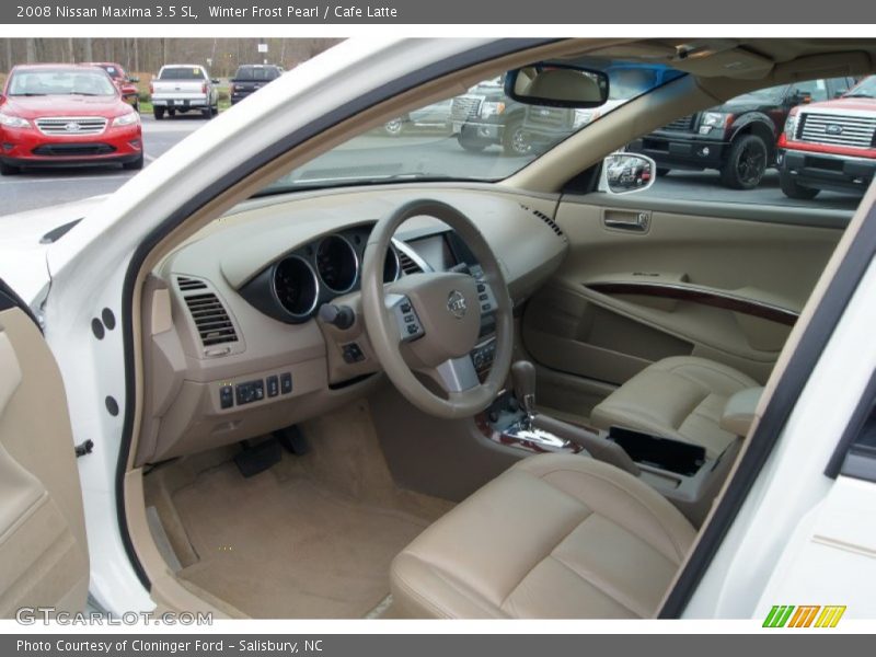  2008 Maxima 3.5 SL Cafe Latte Interior