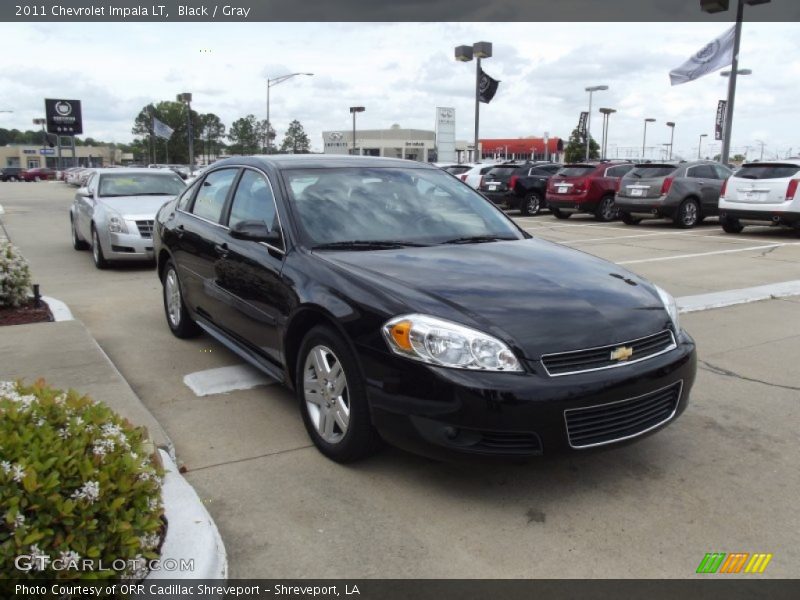 Black / Gray 2011 Chevrolet Impala LT
