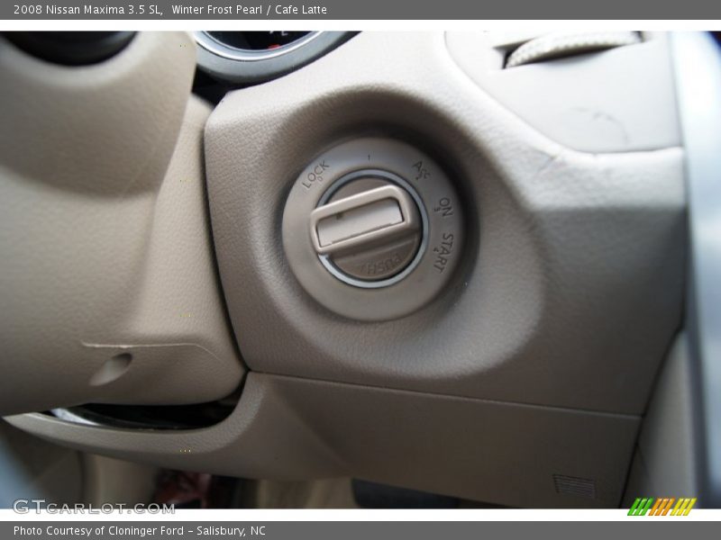 Winter Frost Pearl / Cafe Latte 2008 Nissan Maxima 3.5 SL