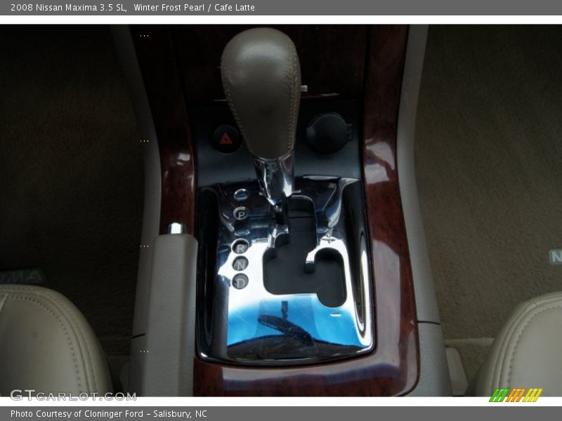 Winter Frost Pearl / Cafe Latte 2008 Nissan Maxima 3.5 SL