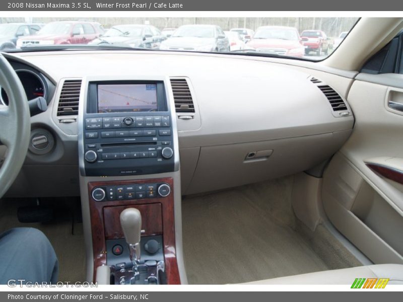 Winter Frost Pearl / Cafe Latte 2008 Nissan Maxima 3.5 SL