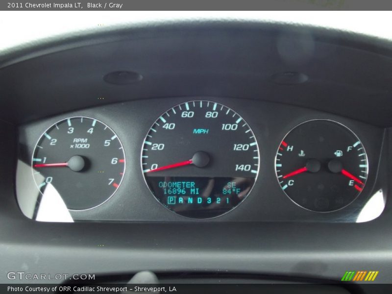 Black / Gray 2011 Chevrolet Impala LT