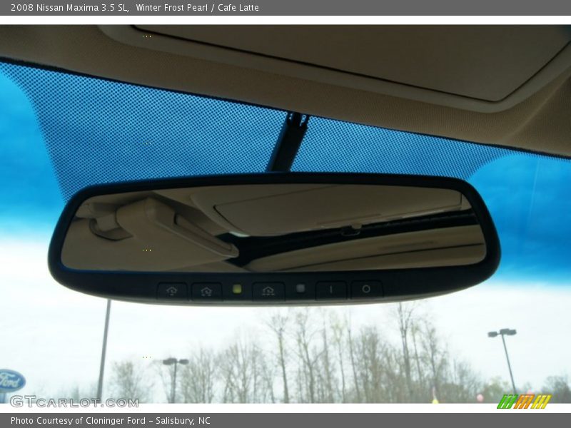 Winter Frost Pearl / Cafe Latte 2008 Nissan Maxima 3.5 SL