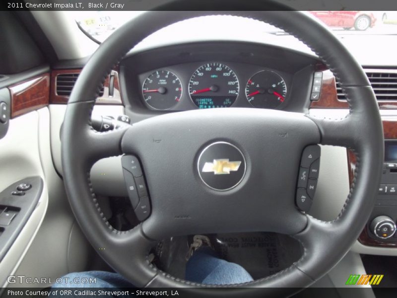 Black / Gray 2011 Chevrolet Impala LT