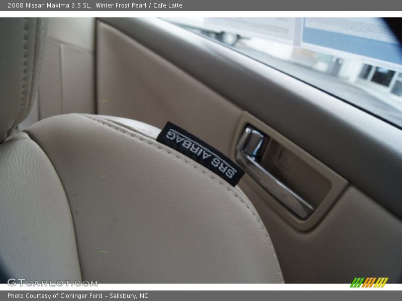 Winter Frost Pearl / Cafe Latte 2008 Nissan Maxima 3.5 SL