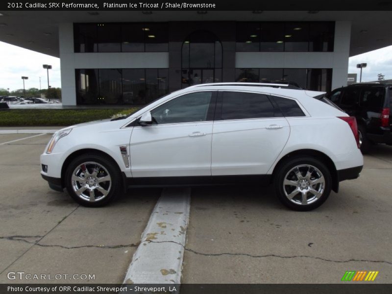 Platinum Ice Tricoat / Shale/Brownstone 2012 Cadillac SRX Performance