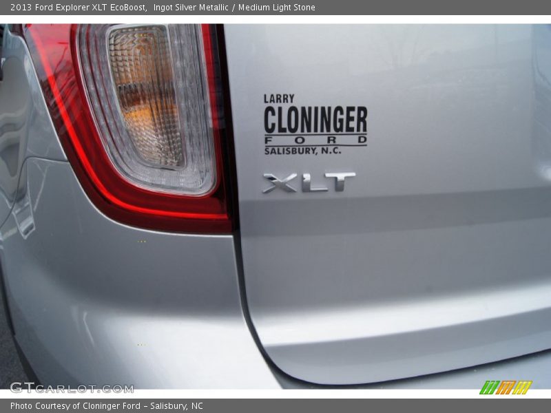Ingot Silver Metallic / Medium Light Stone 2013 Ford Explorer XLT EcoBoost