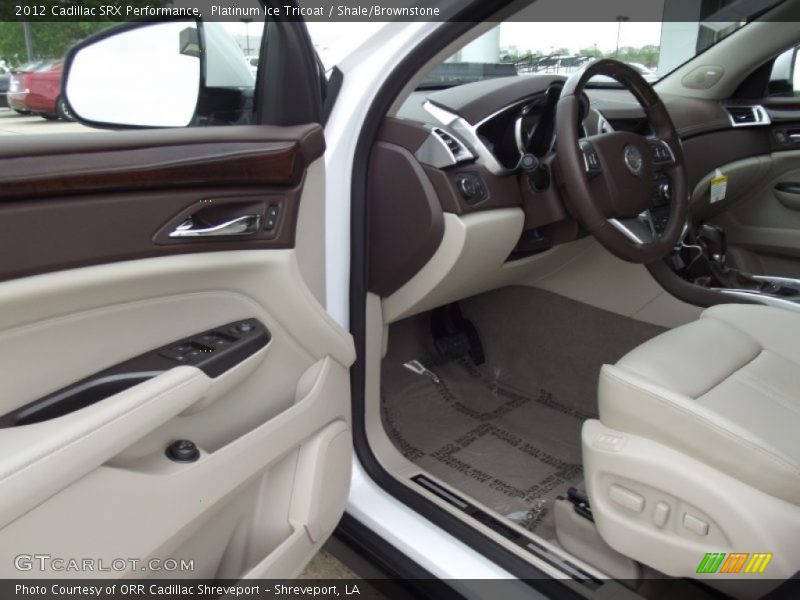 Platinum Ice Tricoat / Shale/Brownstone 2012 Cadillac SRX Performance